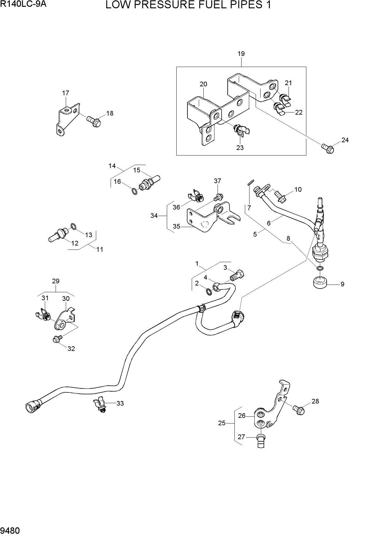 LOW PRESSURE FUEL PIPES 1