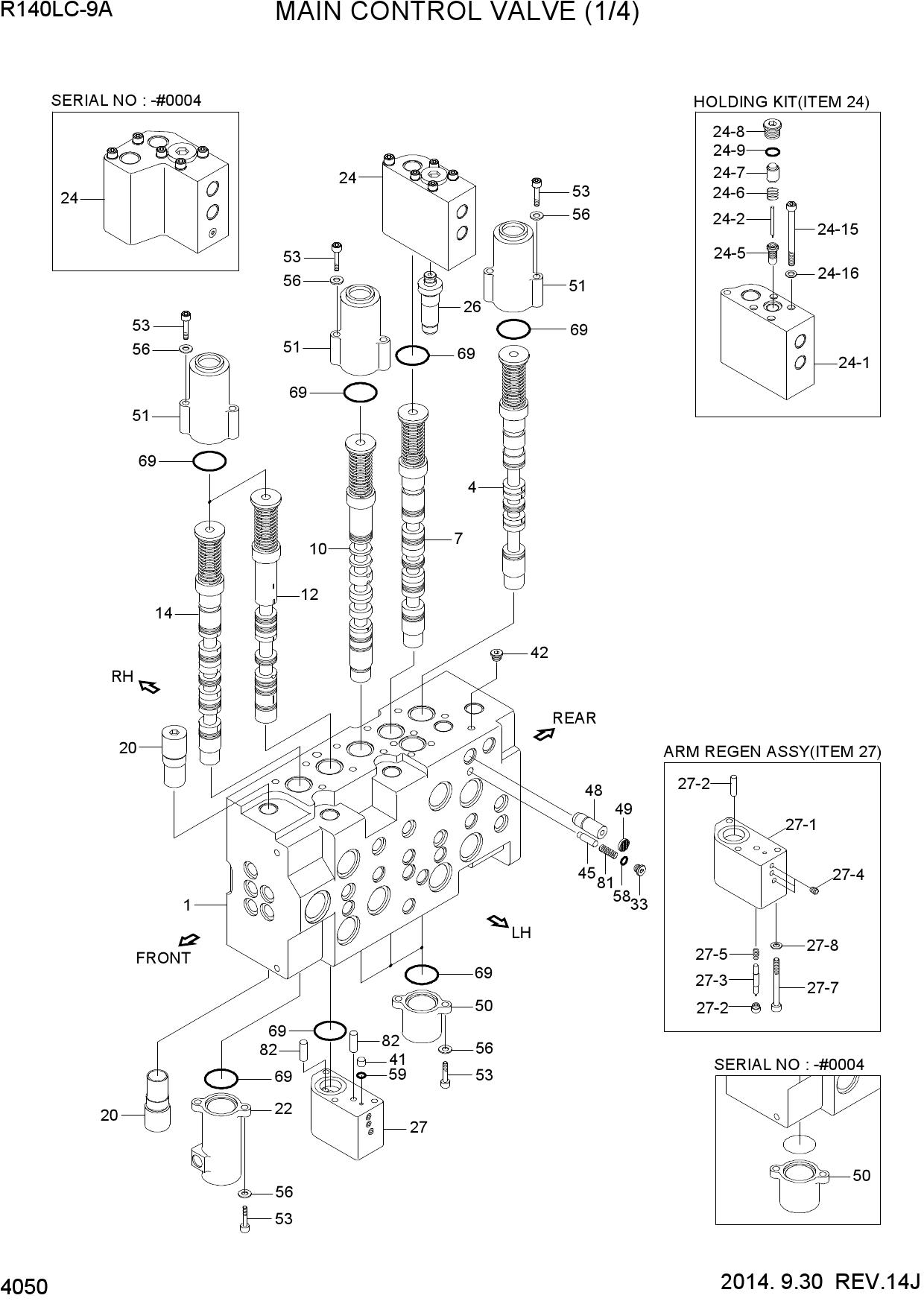 MAIN CONTROL VALVE (1/4)