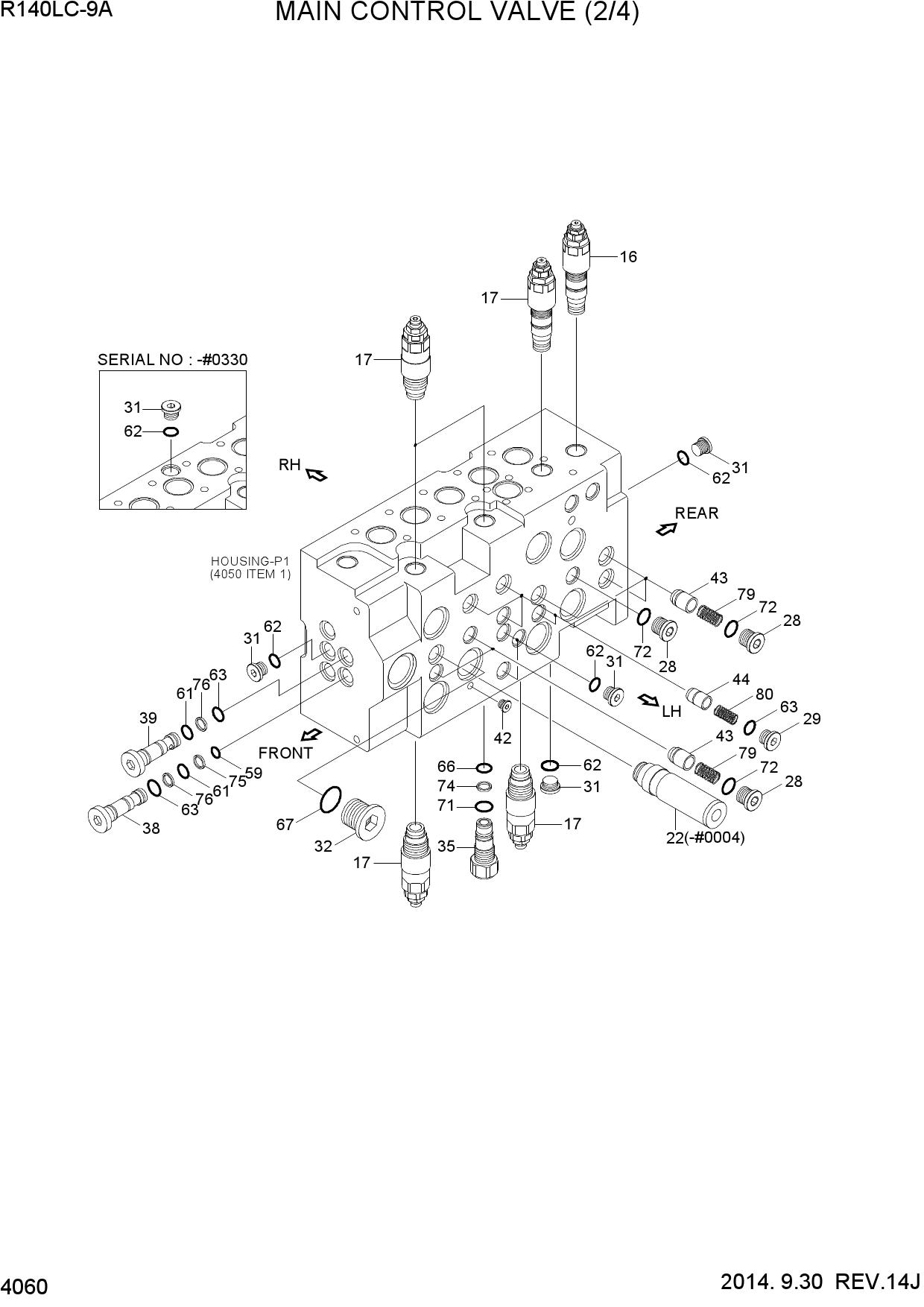 MAIN CONTROL VALVE (2/4)