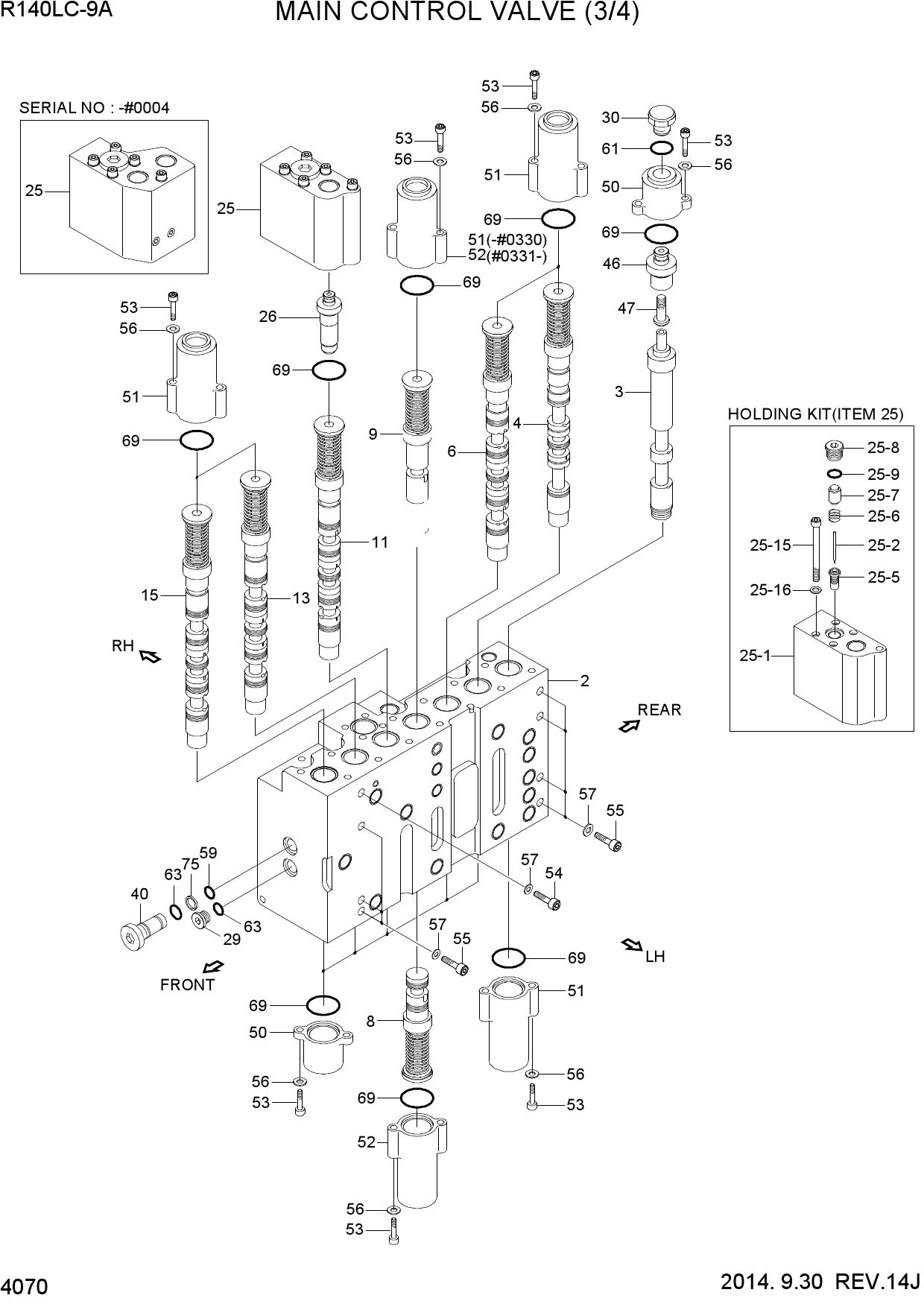 MAIN CONTROL VALVE (3/4)