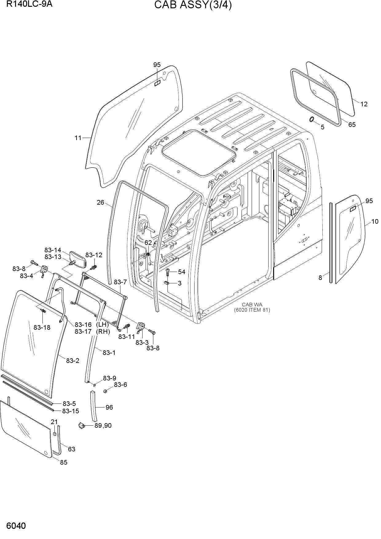 CAB ASSY(3/4)