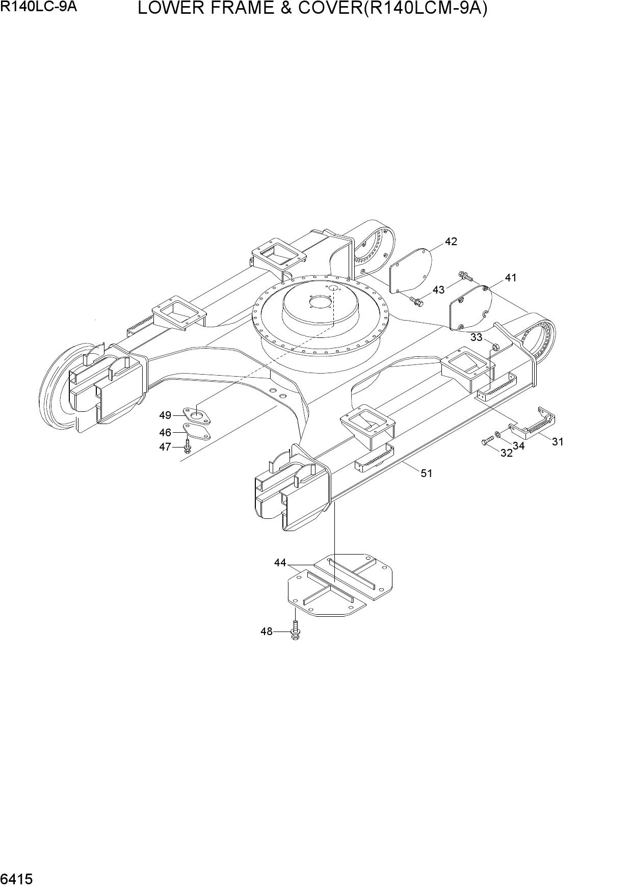 LOWER FRAME & COVER(R140LCM-9A)