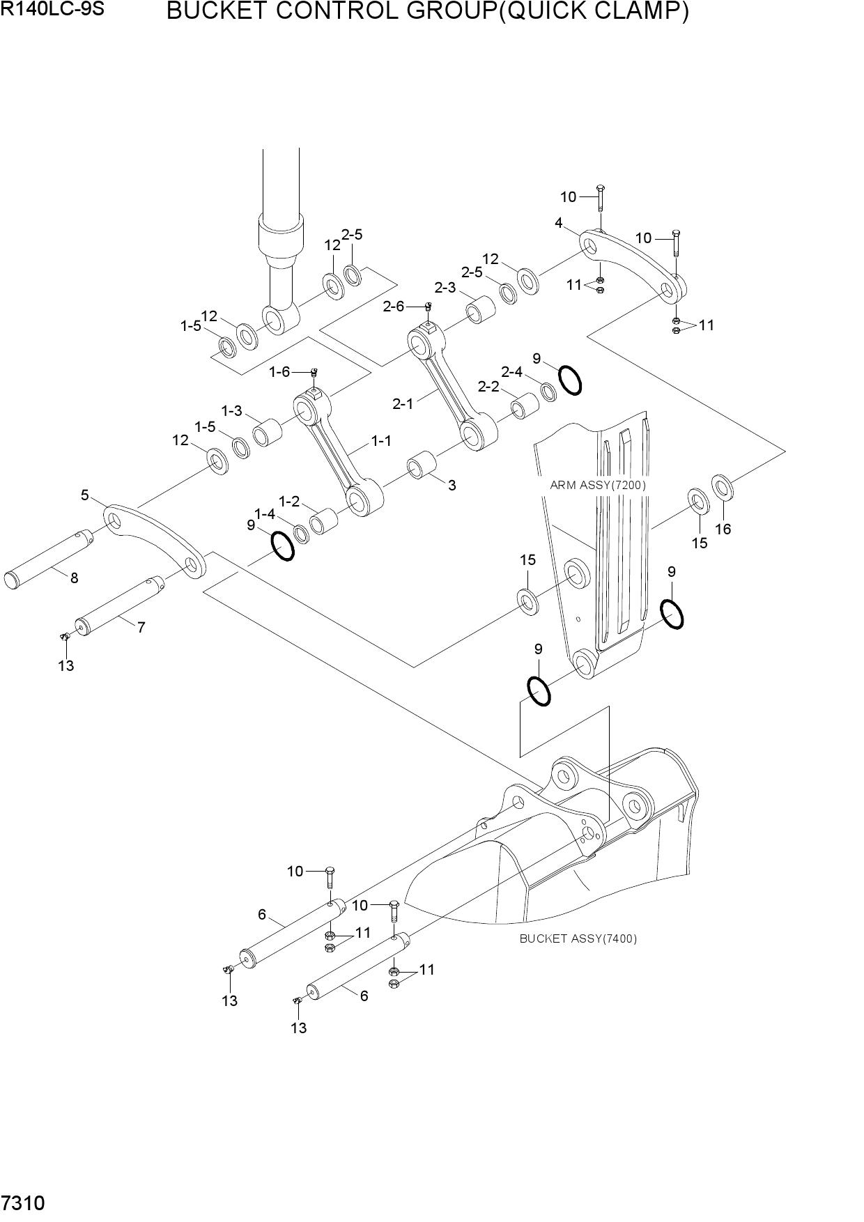 BUCKET CONTROL GROUP(QUICK CLAMP)
