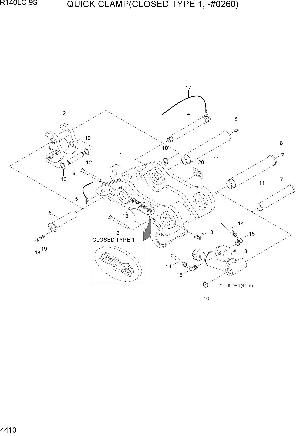 QUICK CLAMP(CLOSED TYPE 1, -#0260)