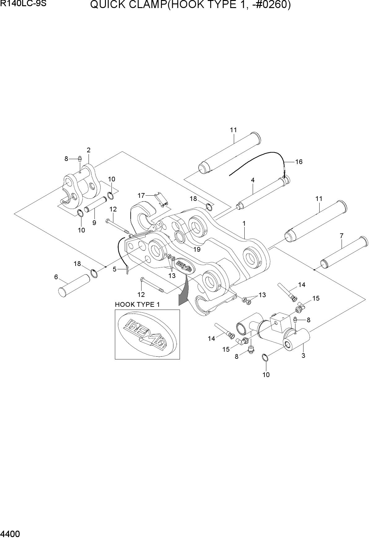 QUICK CLAMP(HOOK TYPE 1, -#0260)