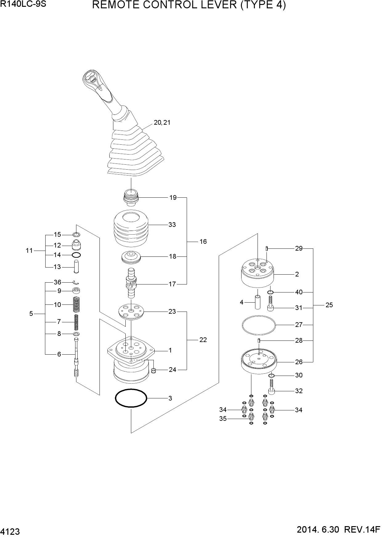 REMOTE CONTROL LEVER (TYPE 4)