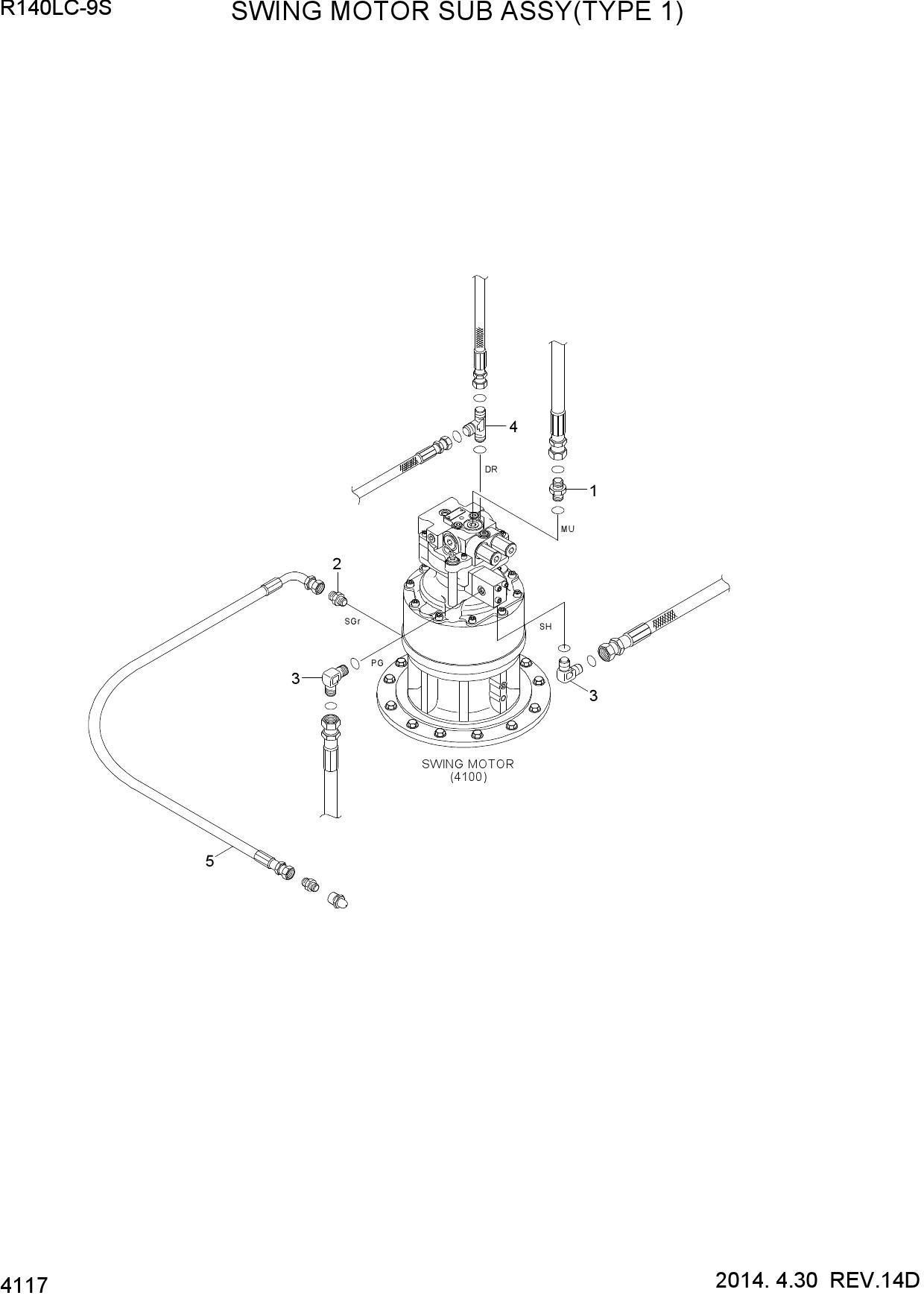 SWING MOTOR SUB ASSY(TYPE 1)