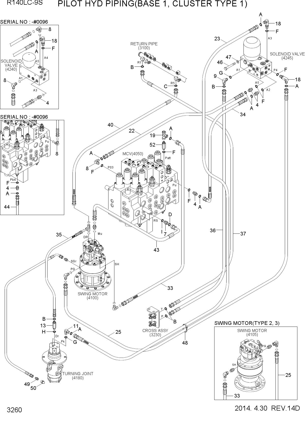 PILOT HYD PIPING(BASE 1, CLUSTER TYPE 1)