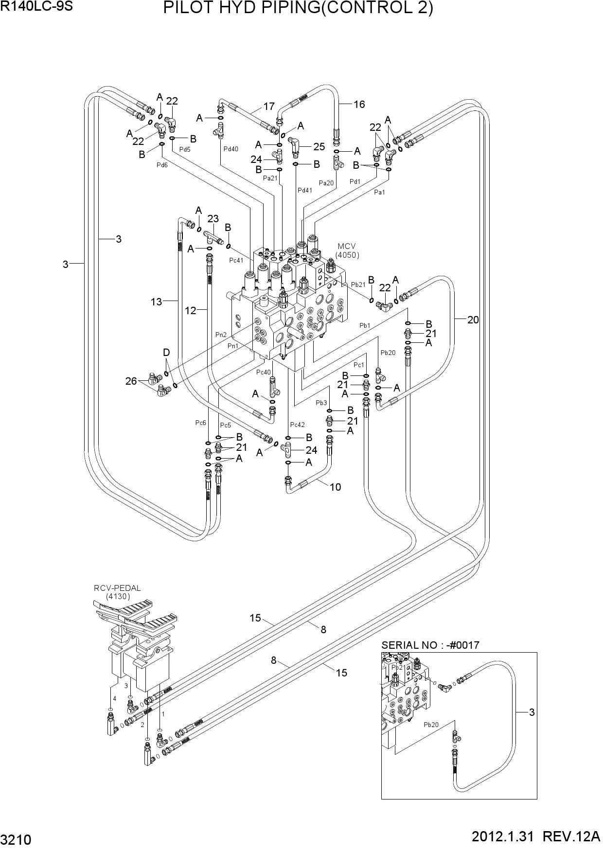 PILOT HYD PIPING(CONTROL 2)