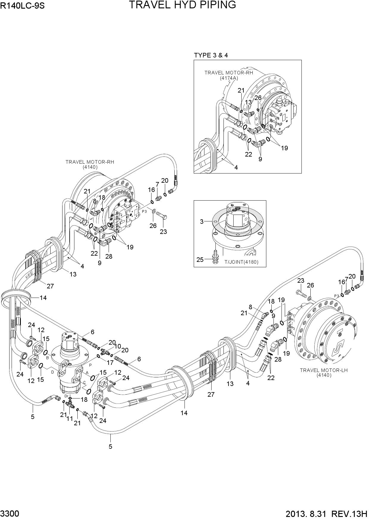 TRAVEL HYD PIPING