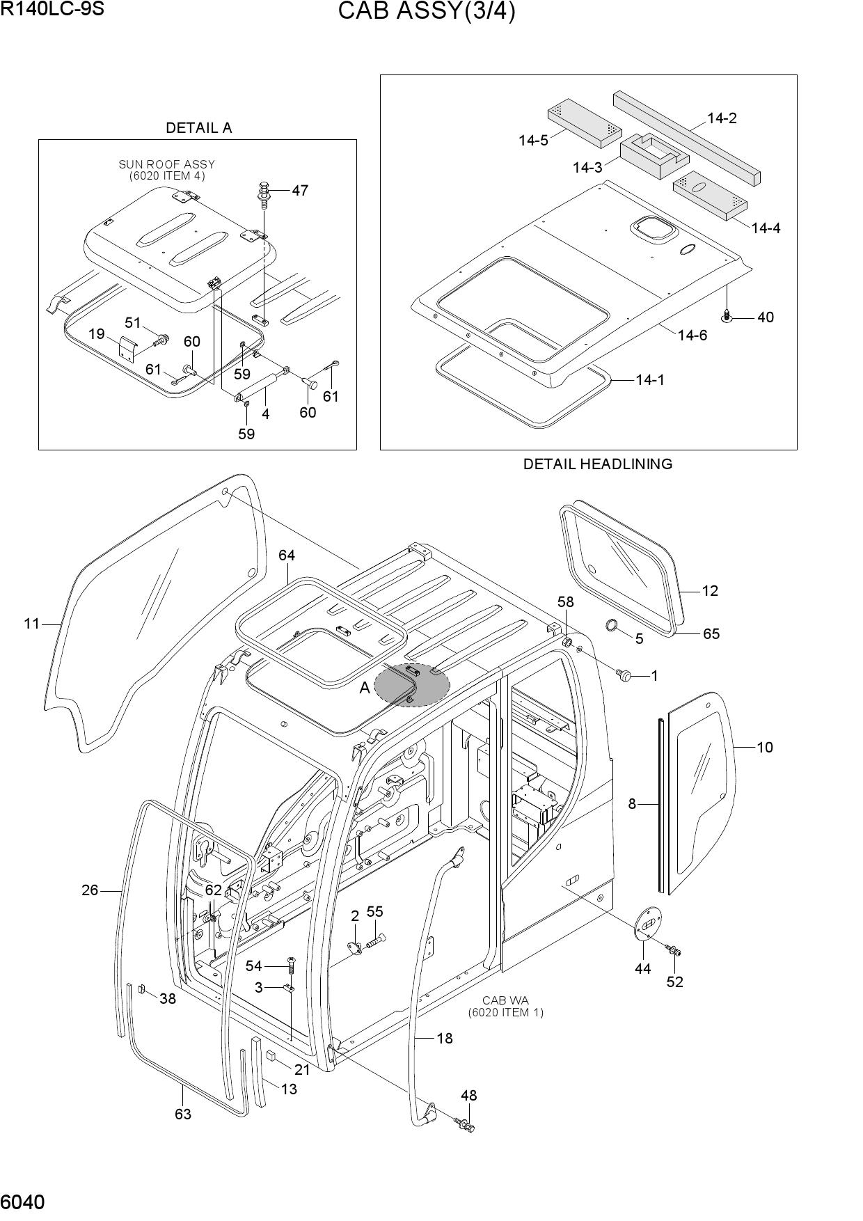 CAB ASSY(3/4)