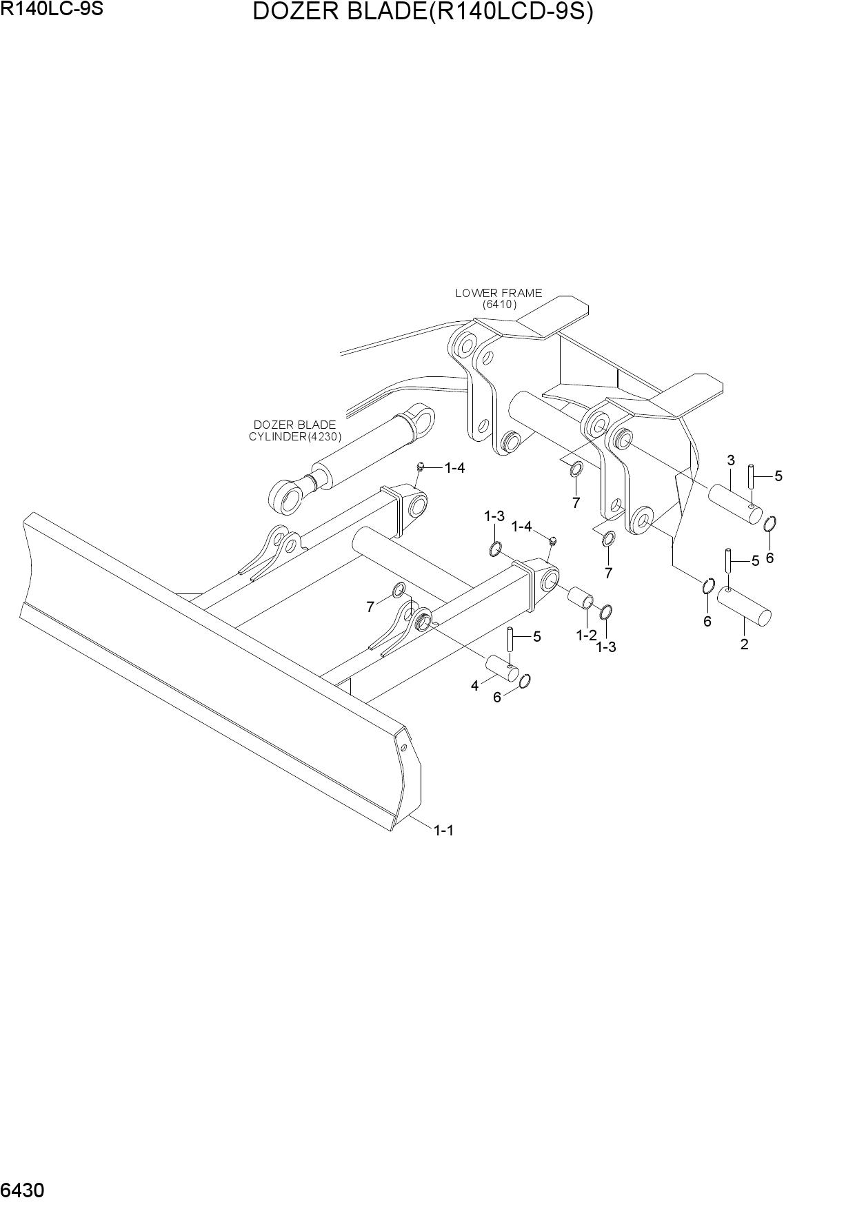 DOZER BLADE(R140LCD-9S)