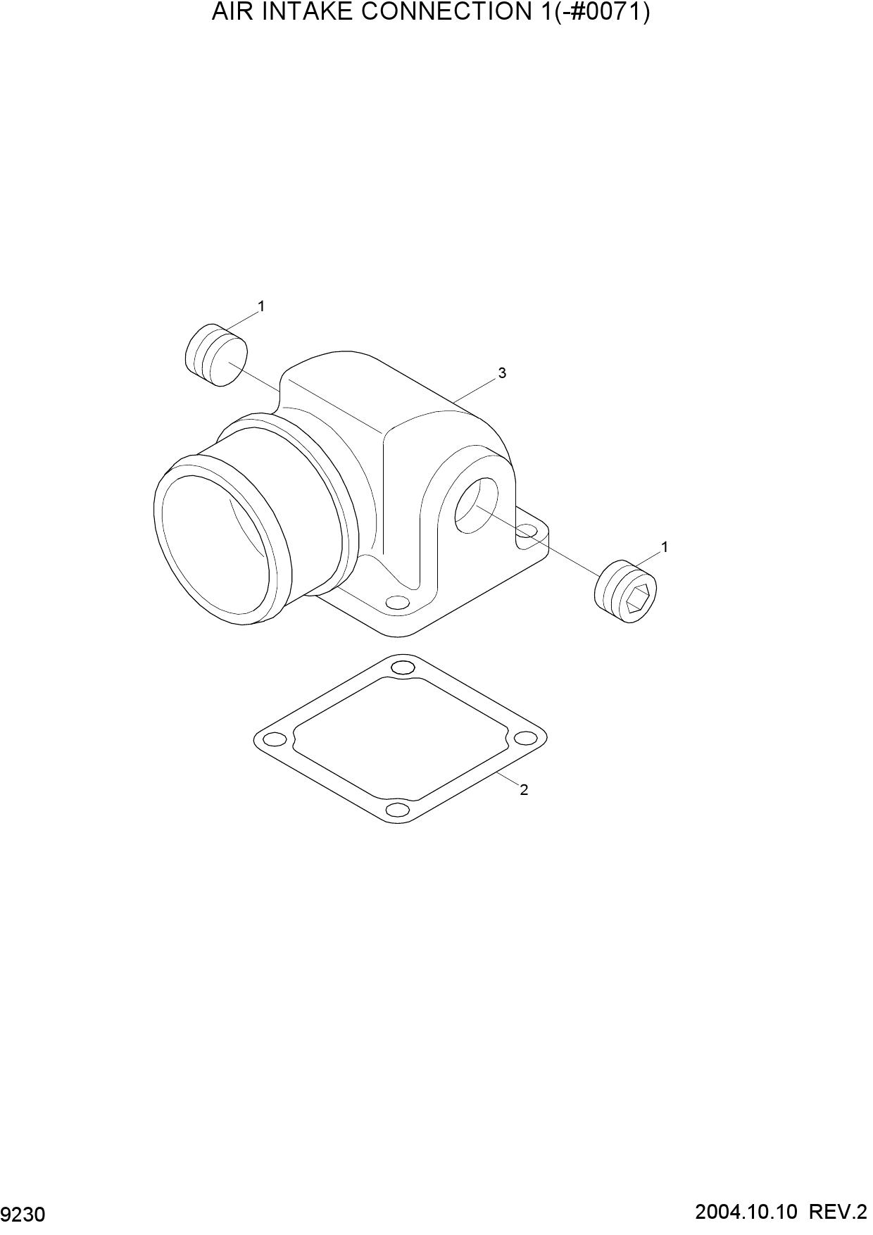 AIR INTAKE CONNECTION 1(-#0071)