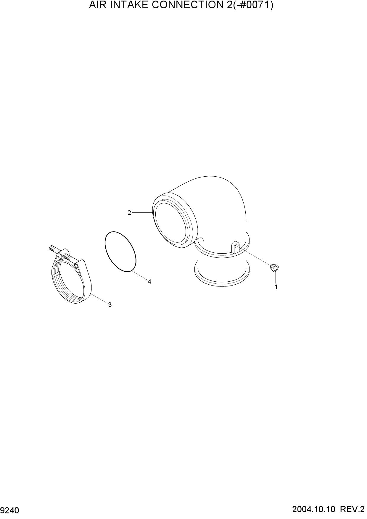 AIR INTAKE CONNECTION 2(-#0071)