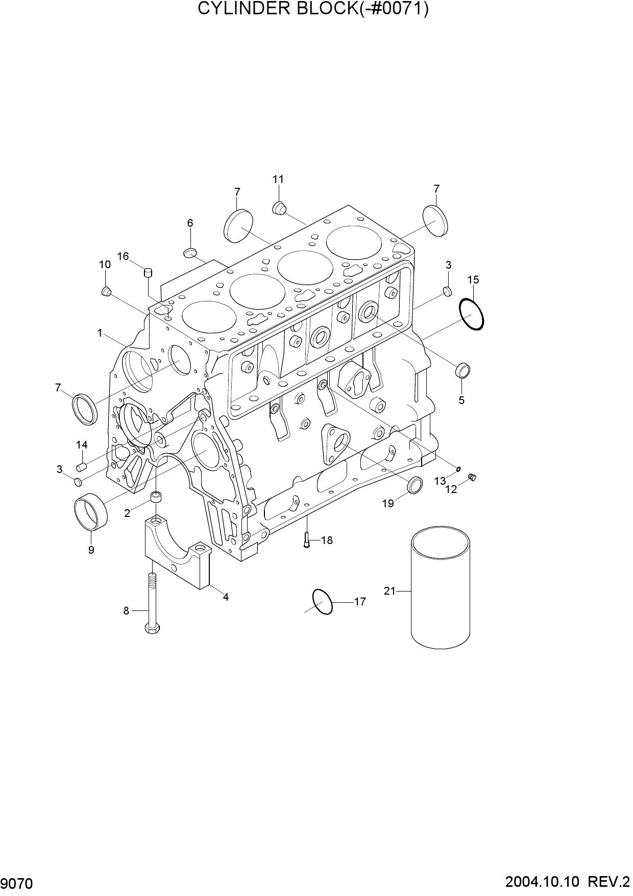 CYLINDER BLOCK(-#0071)