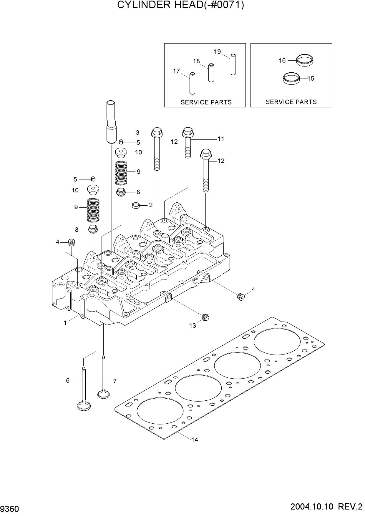 CYLINDER HEAD(-#0071)