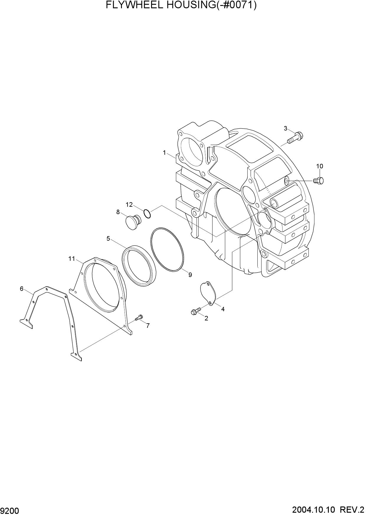 FLYWHEEL HOUSING(-#0071)