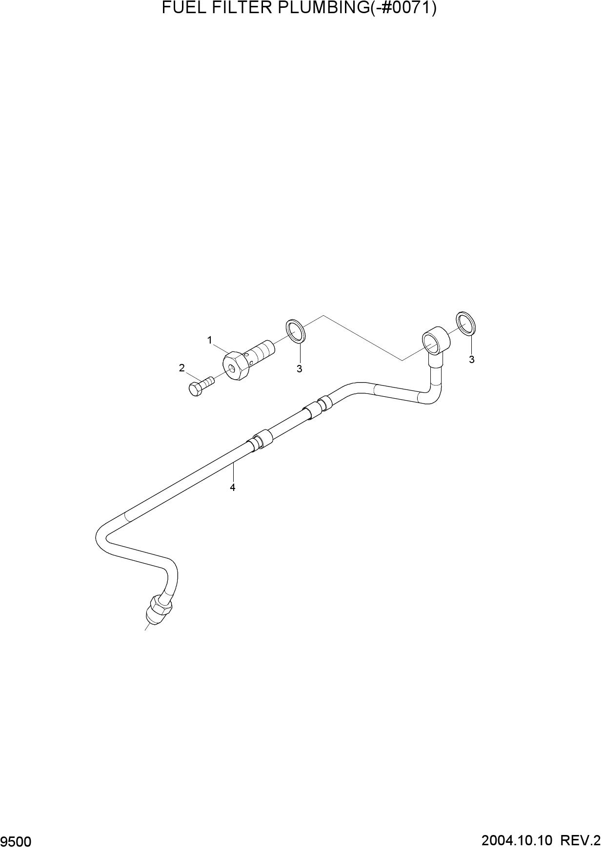 FUEL FILTER PLUMBING(-#0071)