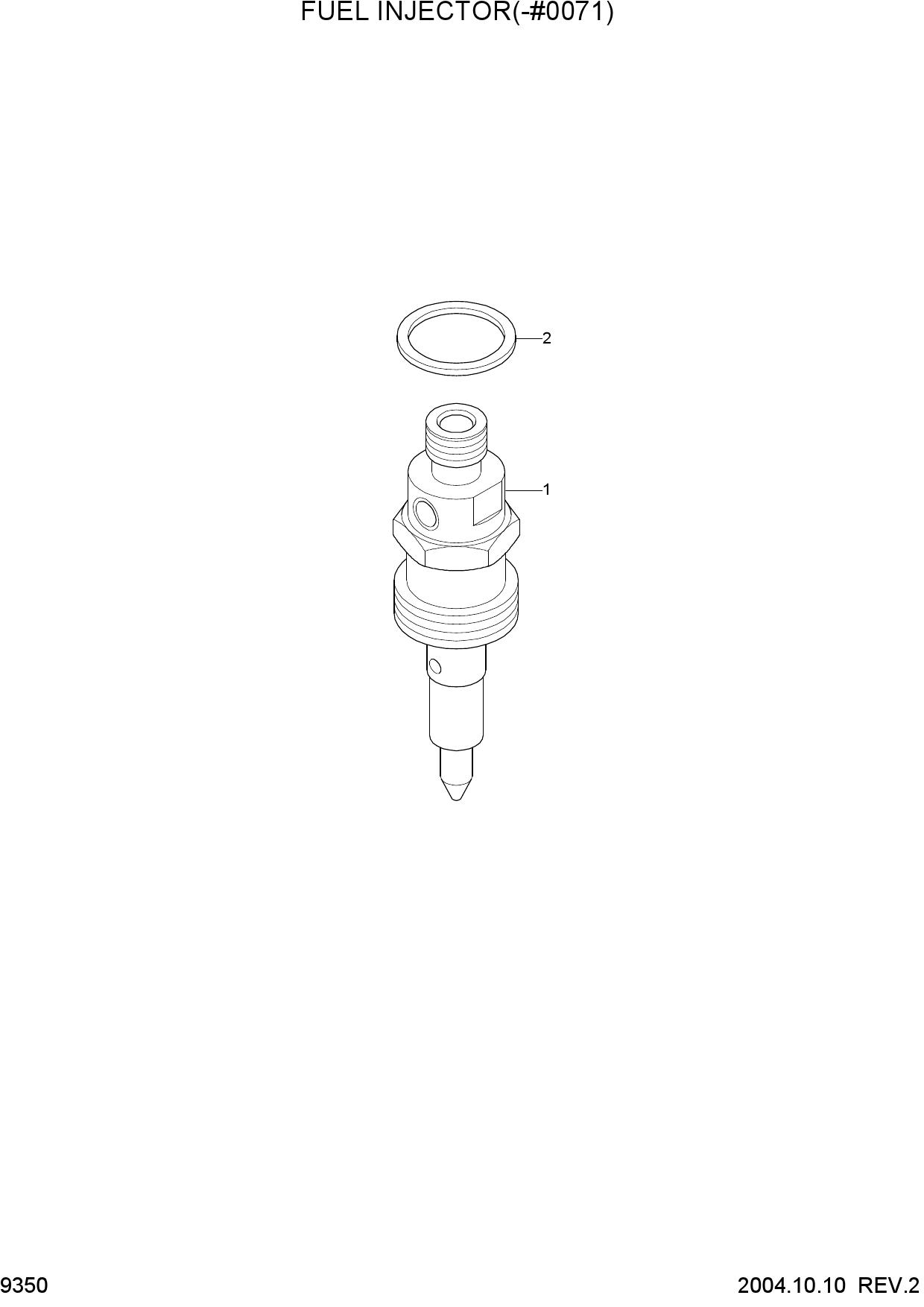FUEL INJECTOR(-#0071)