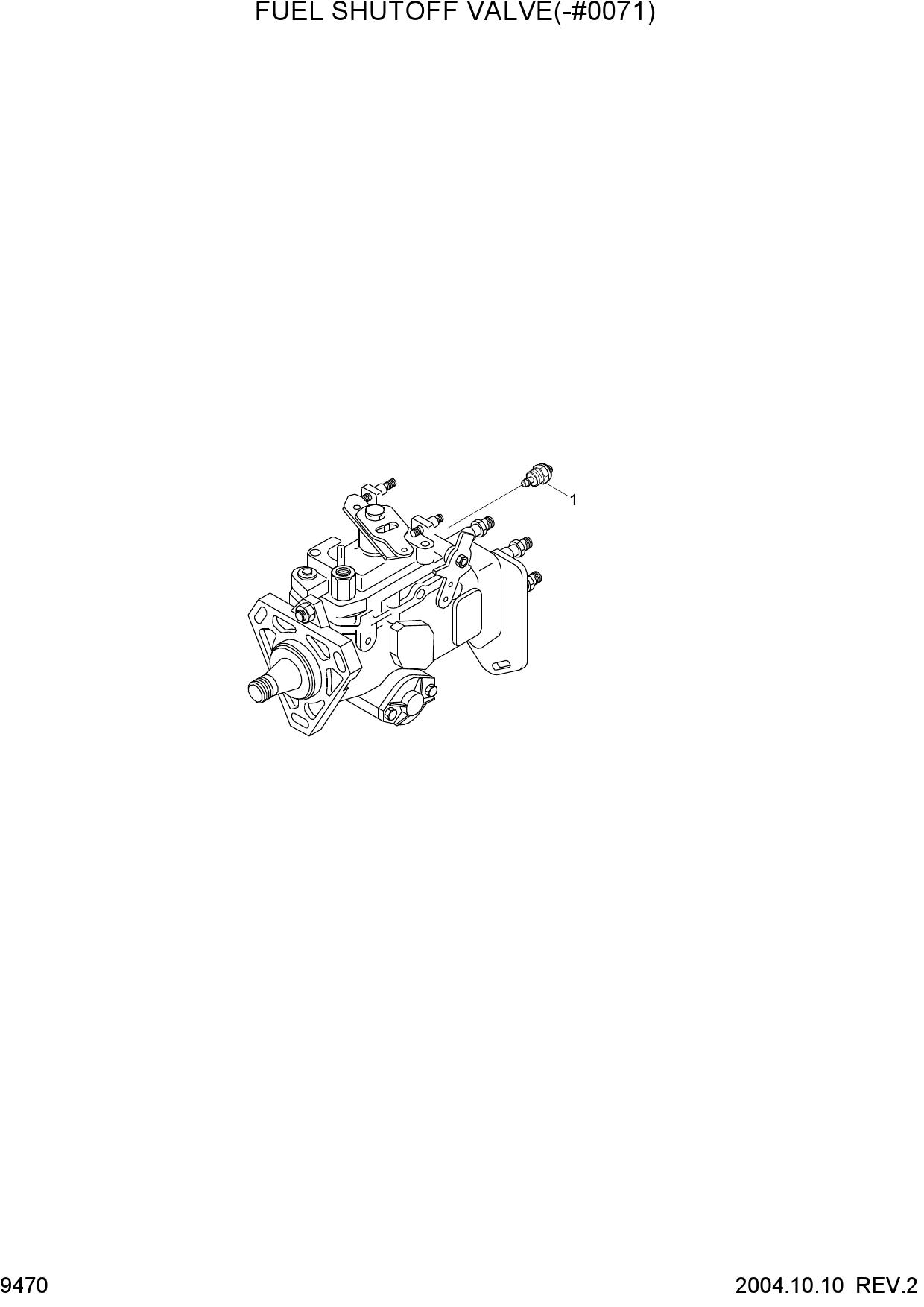 FUEL SHUTOFF VALVE(-#0071)