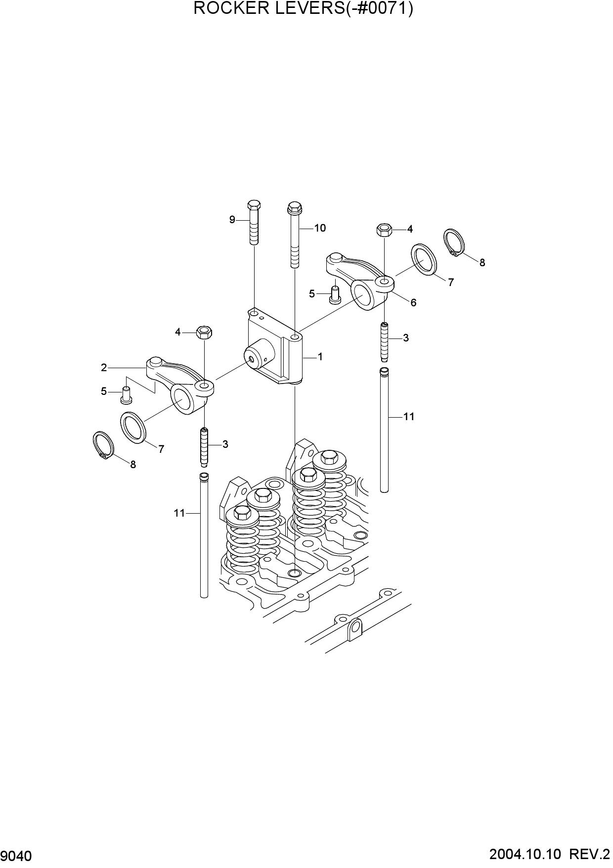 ROCKER LEVERS(-#0071)