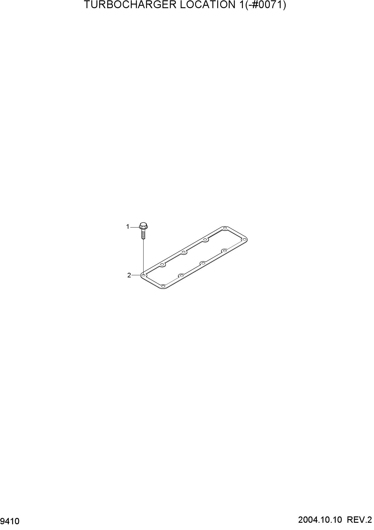 TURBOCHARGER LOCATION 1(-#0071)
