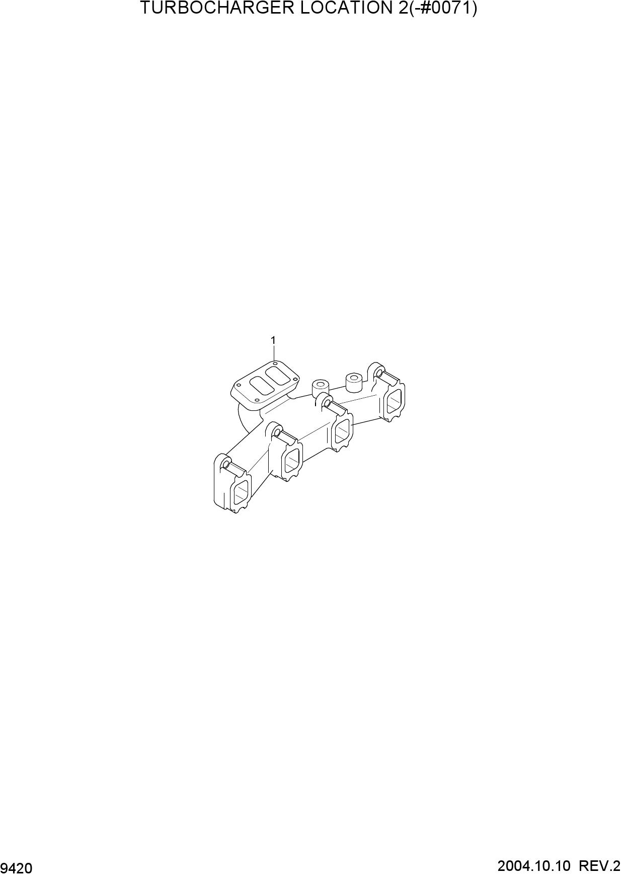 TURBOCHARGER LOCATION 2(-#0071)