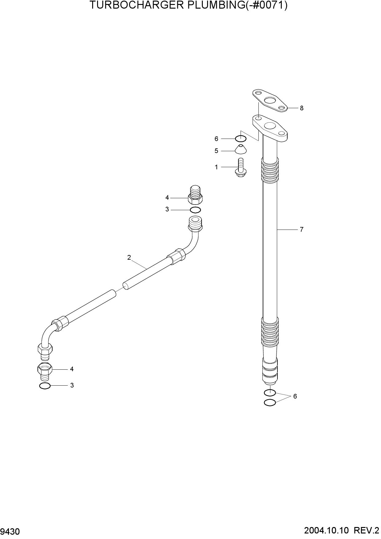 TURBOCHARGER PLUMBING(-#0071)
