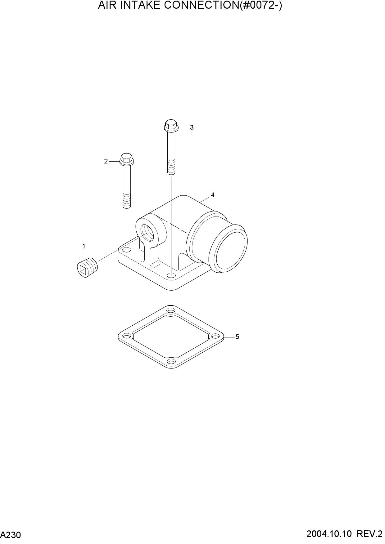 AIR INTAKE CONNECTION (#0072-)