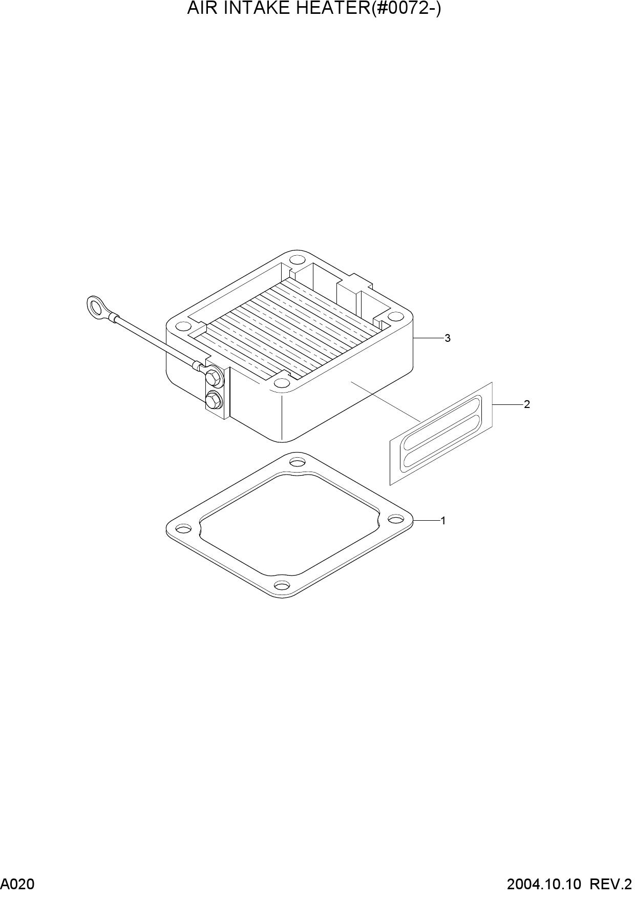AIR INTAKE HEATER(#0072-)