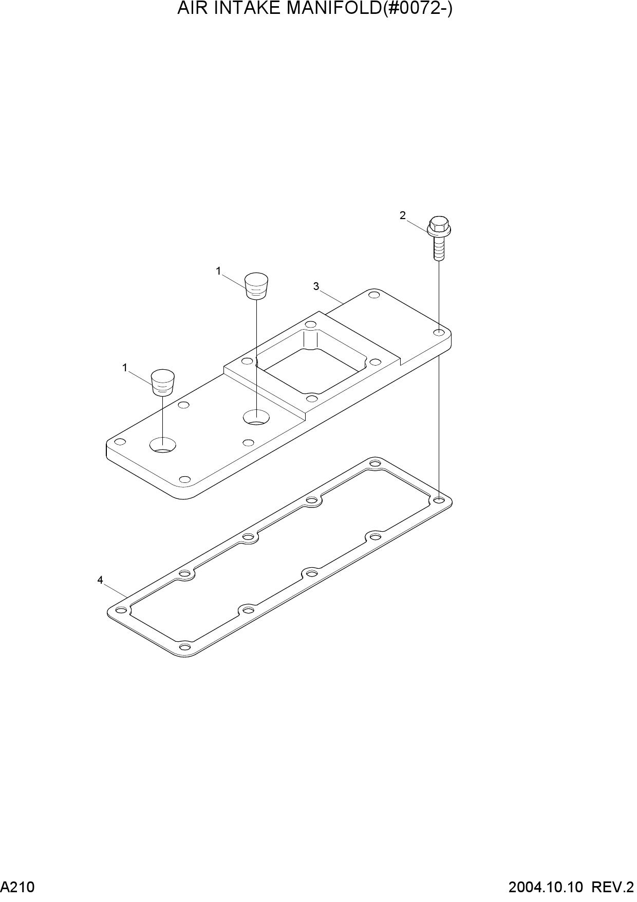 AIR INTAKE MANIFOLD(#0072-)