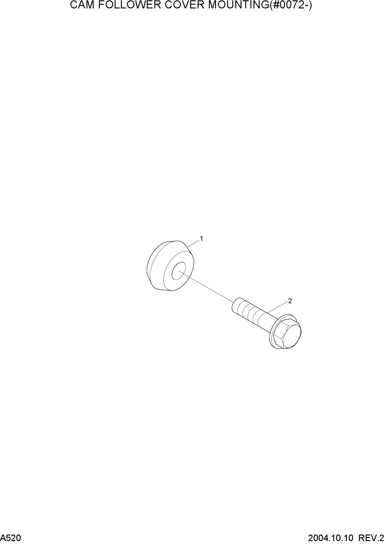 CAM FOLLOWER COVER MOUNTING(#0072-)