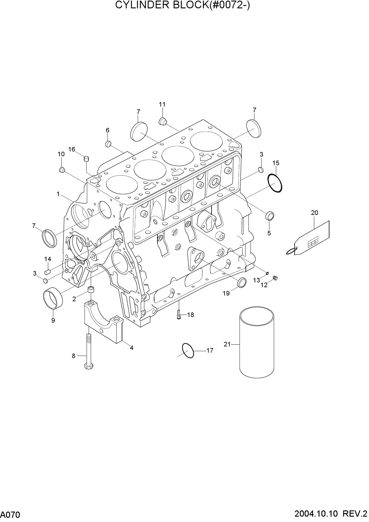 CYLINDER BLOCK(#0072-)