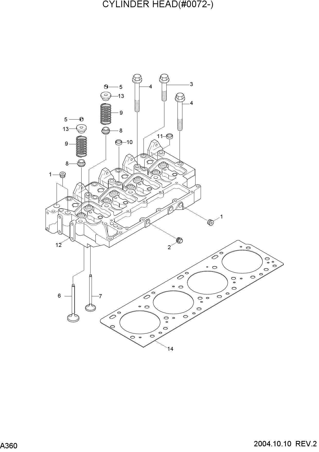 CYLINDER HEAD(#0072-)