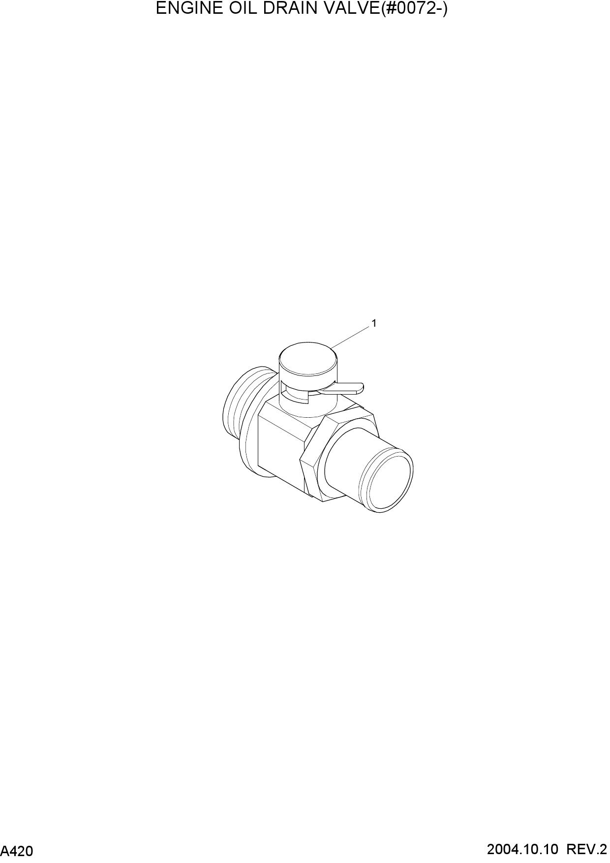 ENGINE OIL DRAIN VALVE(#0072-)