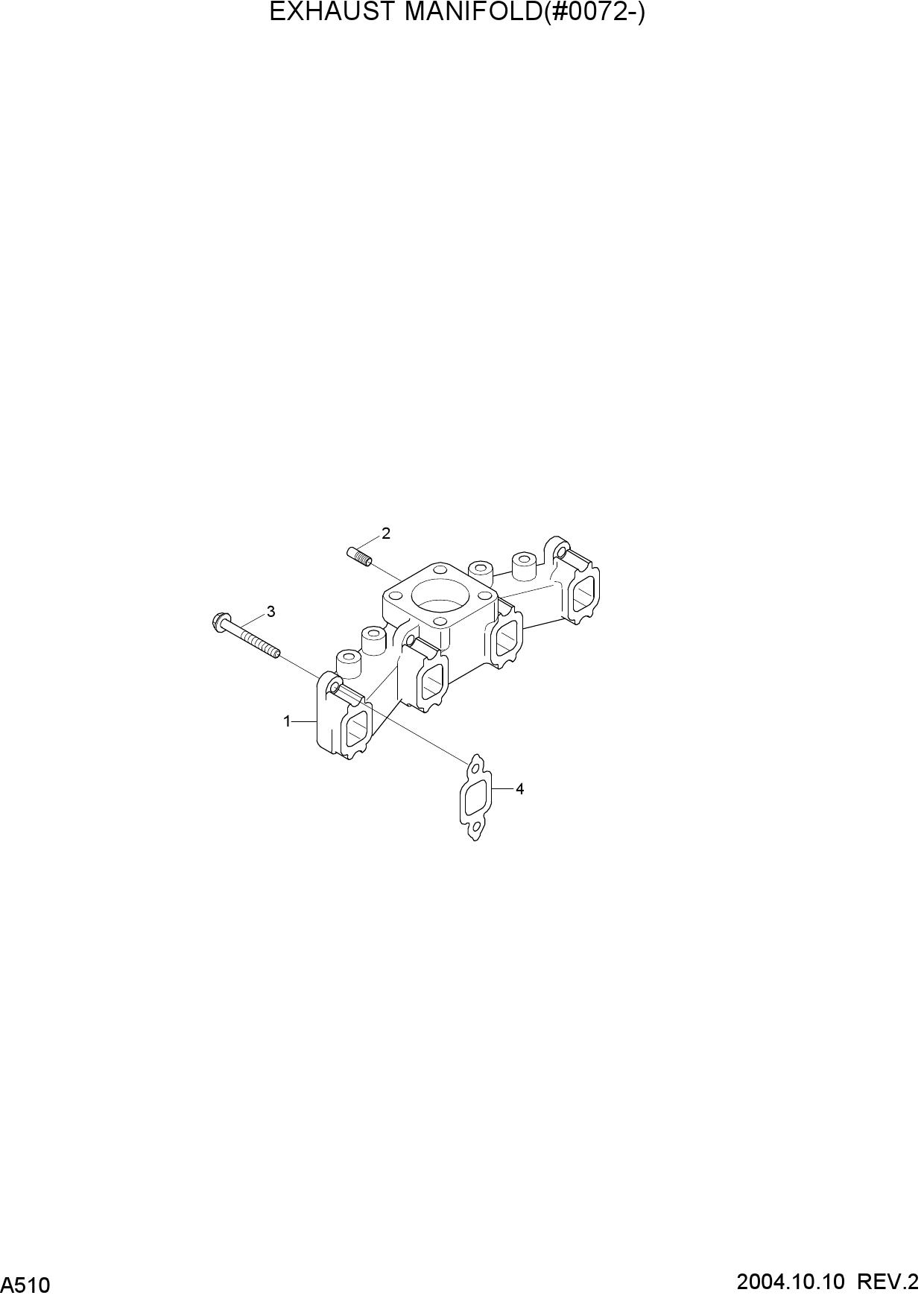 EXHAUST MANIFOLD(#0072-)
