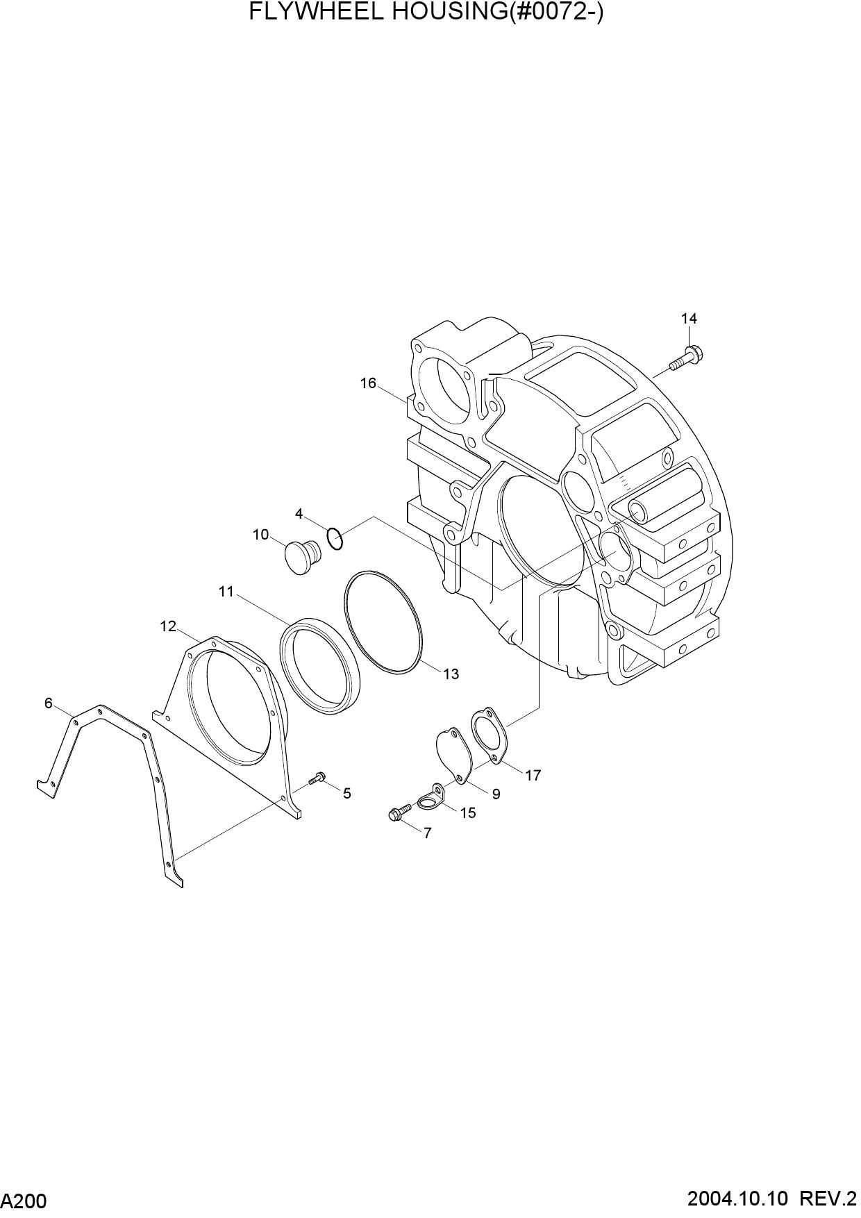 FLYWHEEL HOUSING(#0072-)