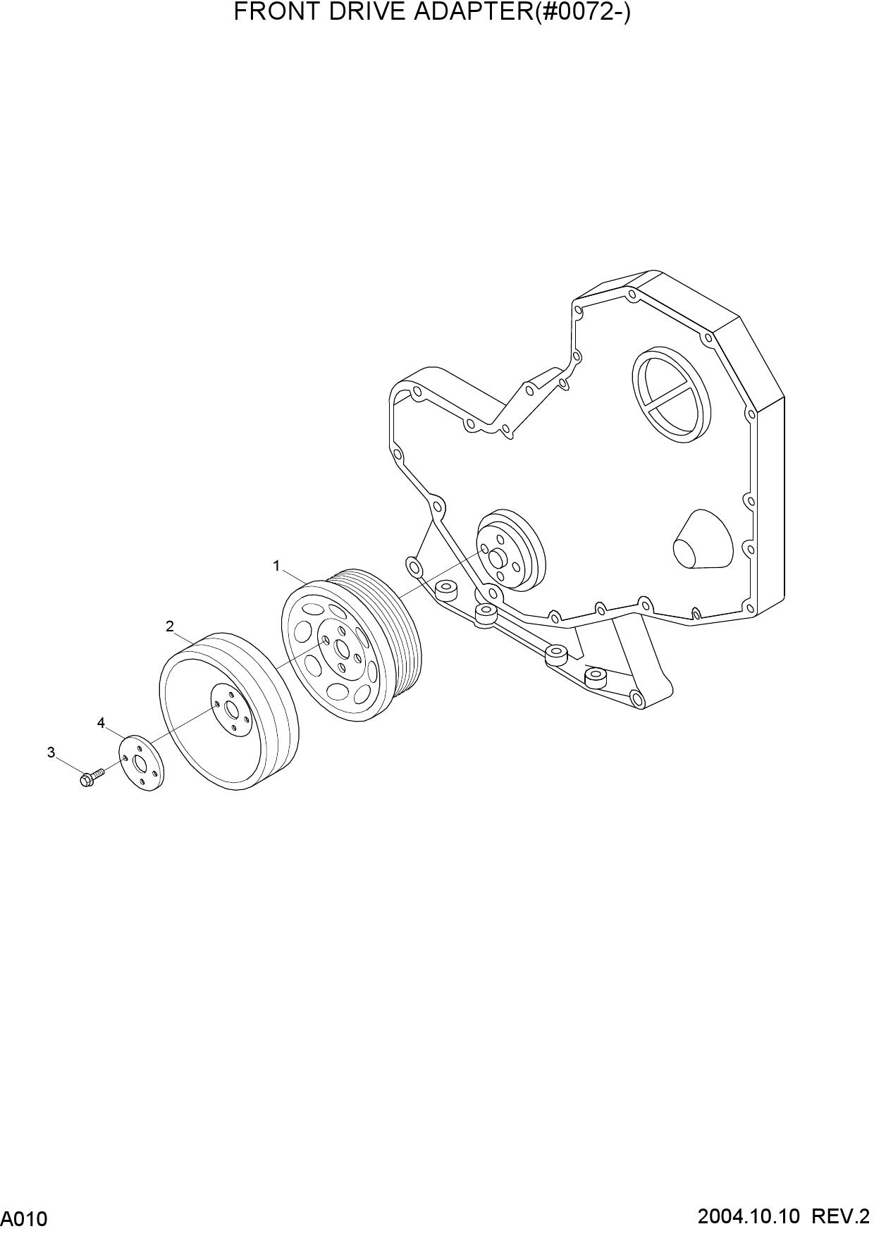 FRONT DRIVE ADAPTER(#0072-)