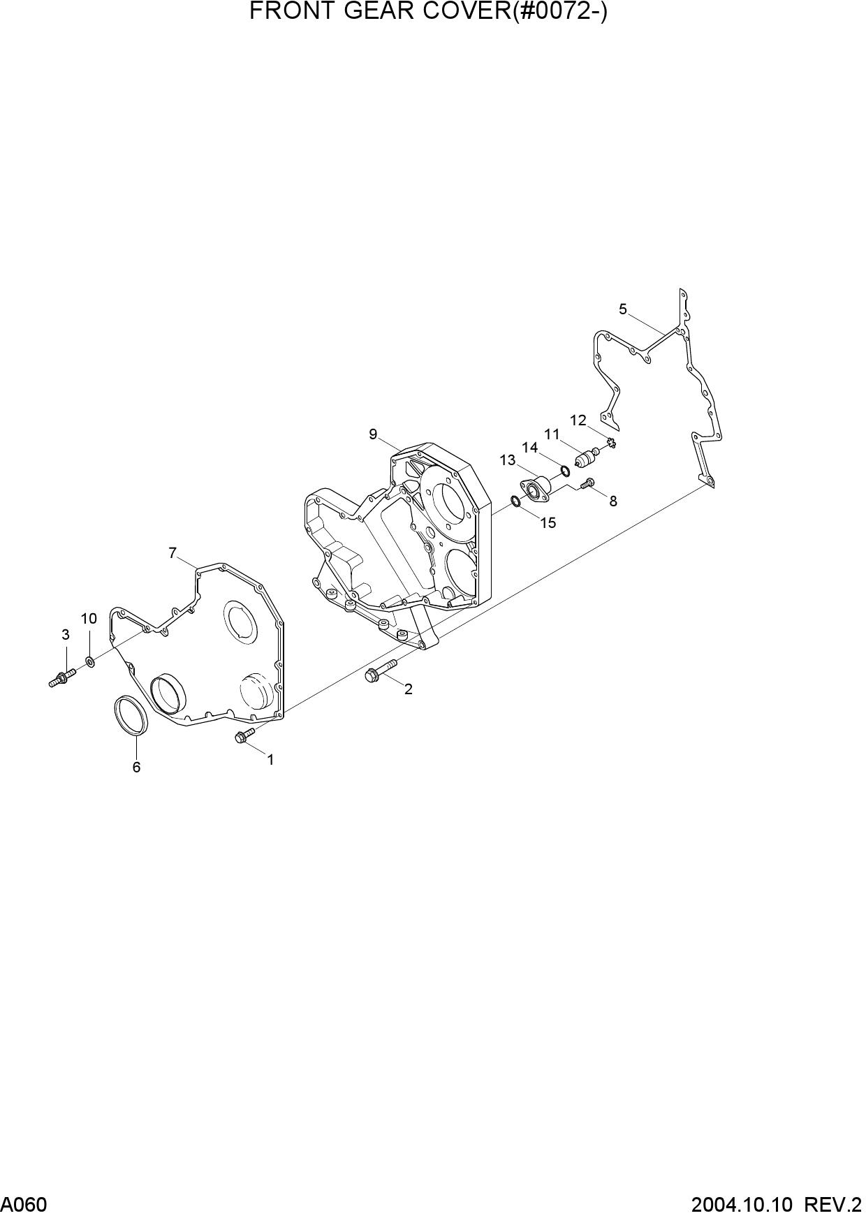 FRONT GEAR COVER(#0072-)