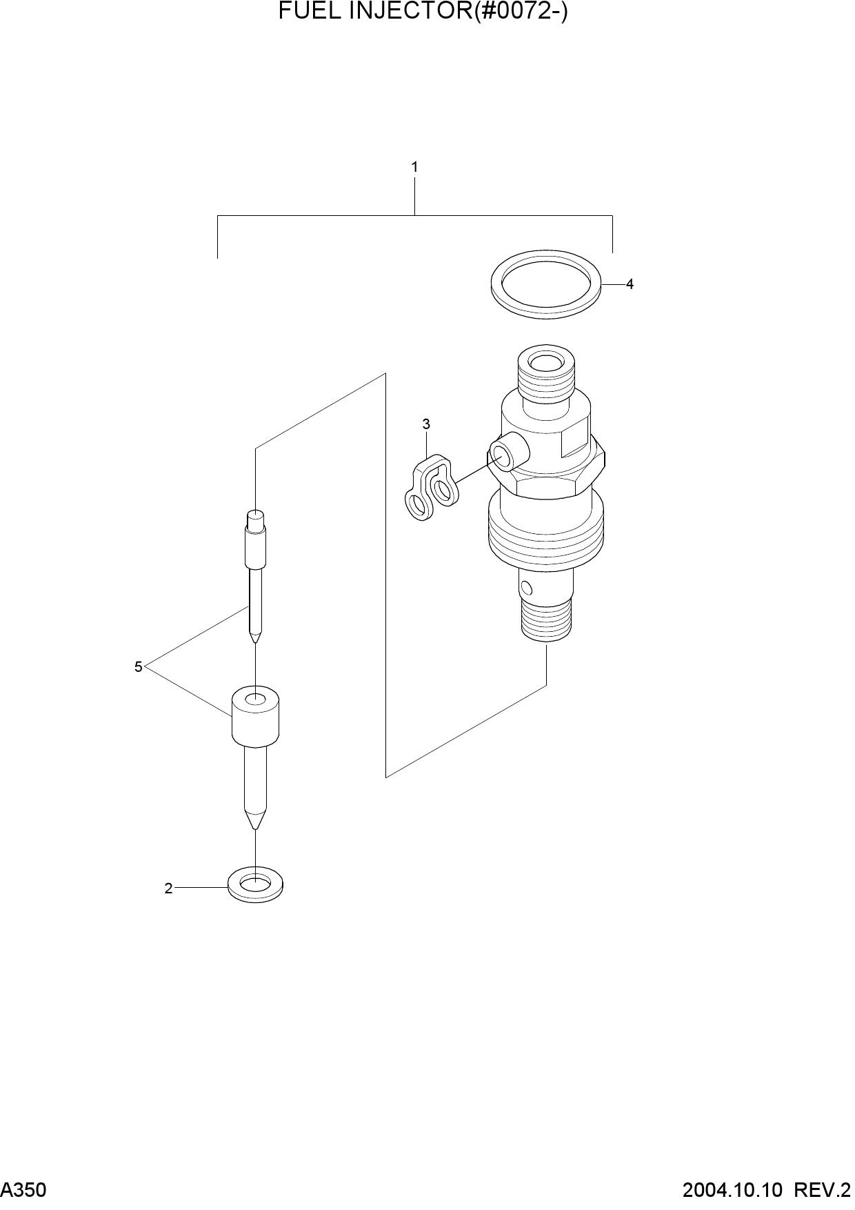 FUEL INJECTOR(#0072-)