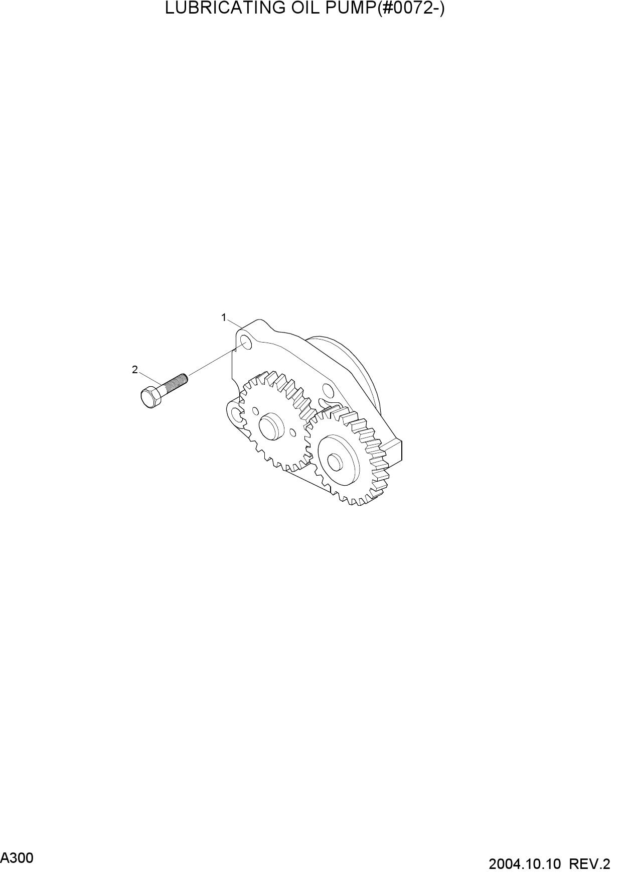 LUBRICATING OIL PUMP(#0072-)