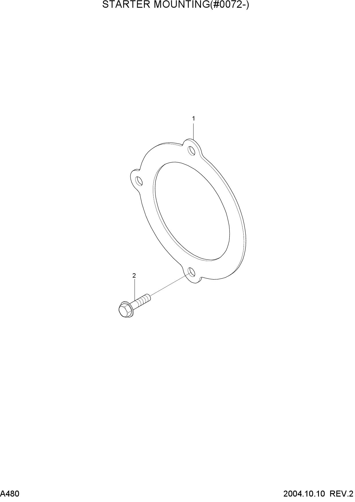 STARTER MOUNTING(#0072-)