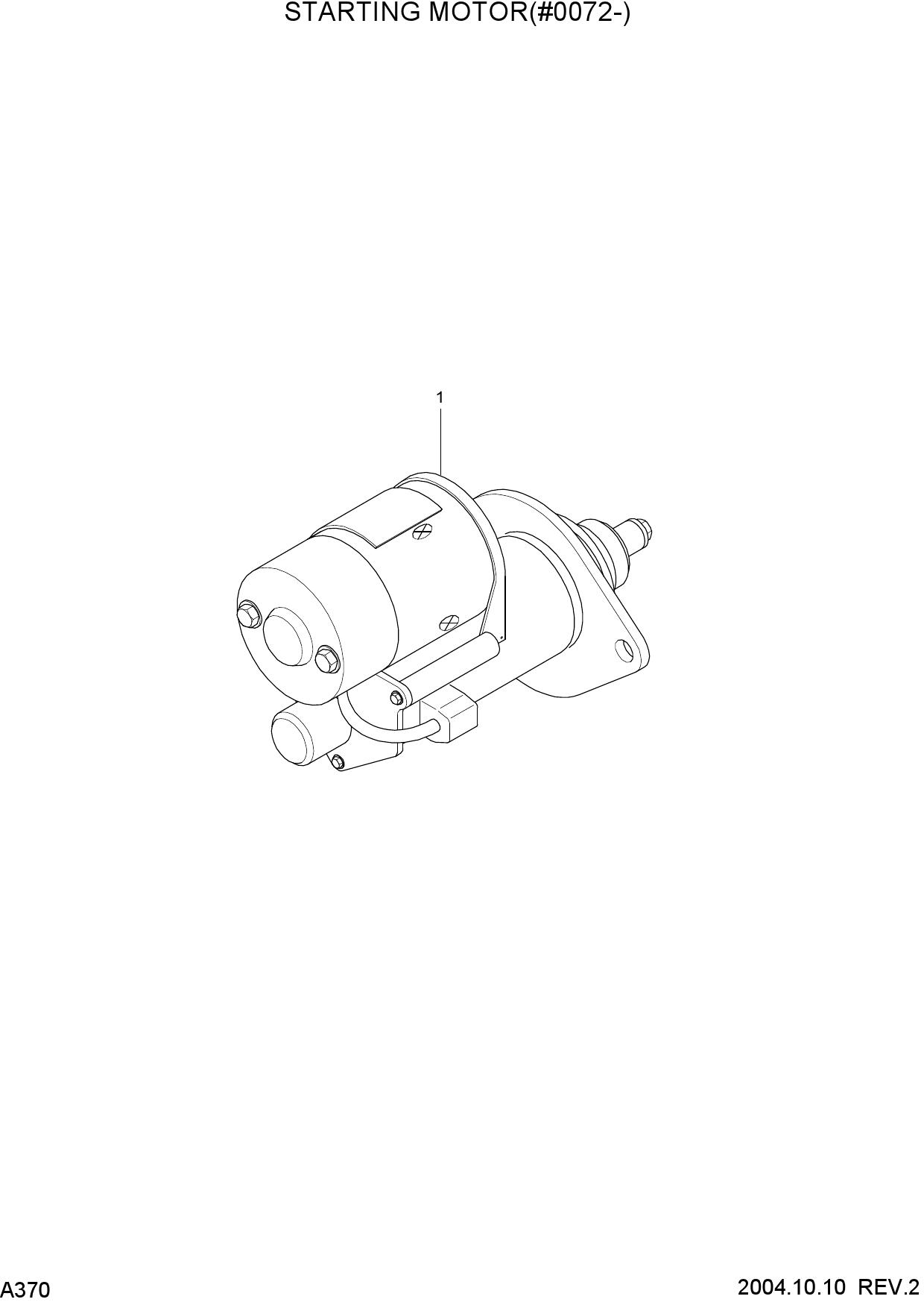 STARTING MOTOR(#0072-)