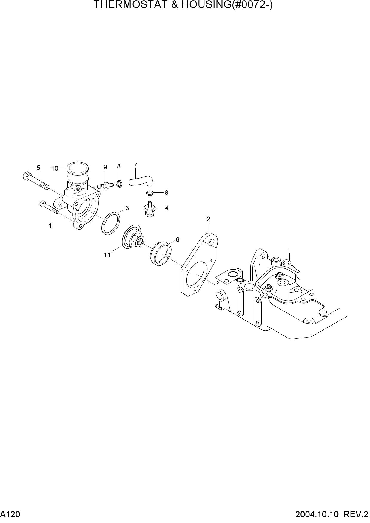 THERMOSTAT &amp; HOUSING(#0072-)