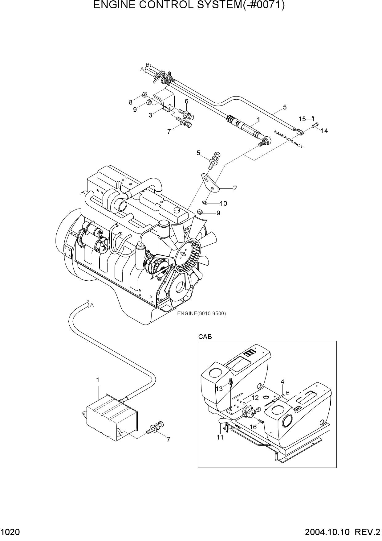 ENGINE CONTROL SYSTEM(-#0071)
