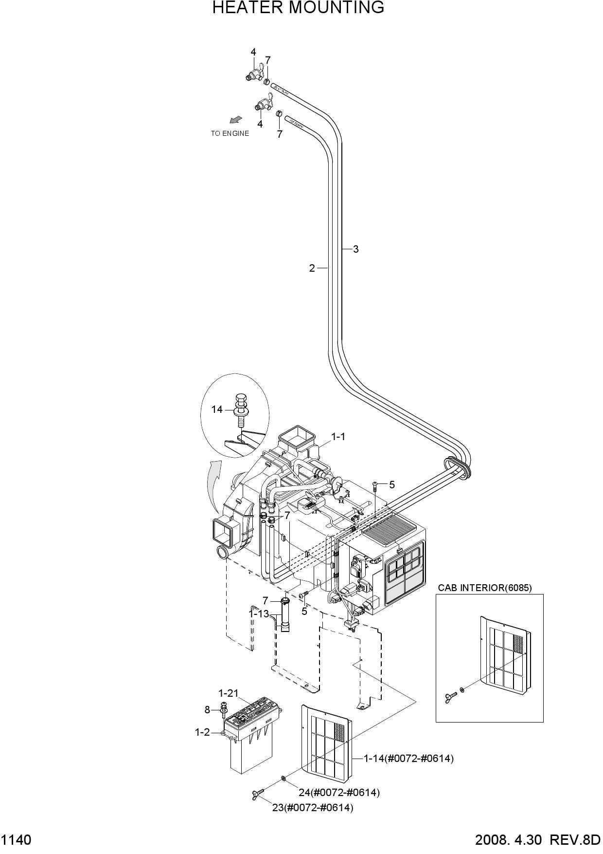 HEATER MOUNTING
