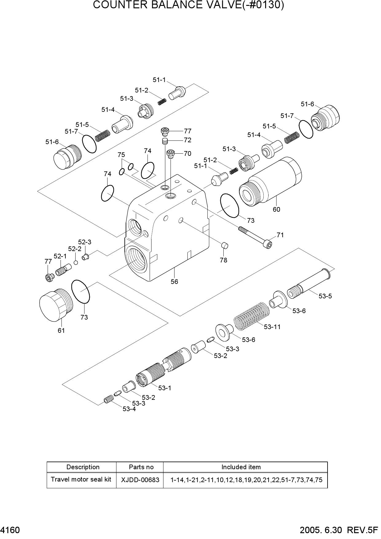 COUNTER BALANCE VALVE(-#0130)
