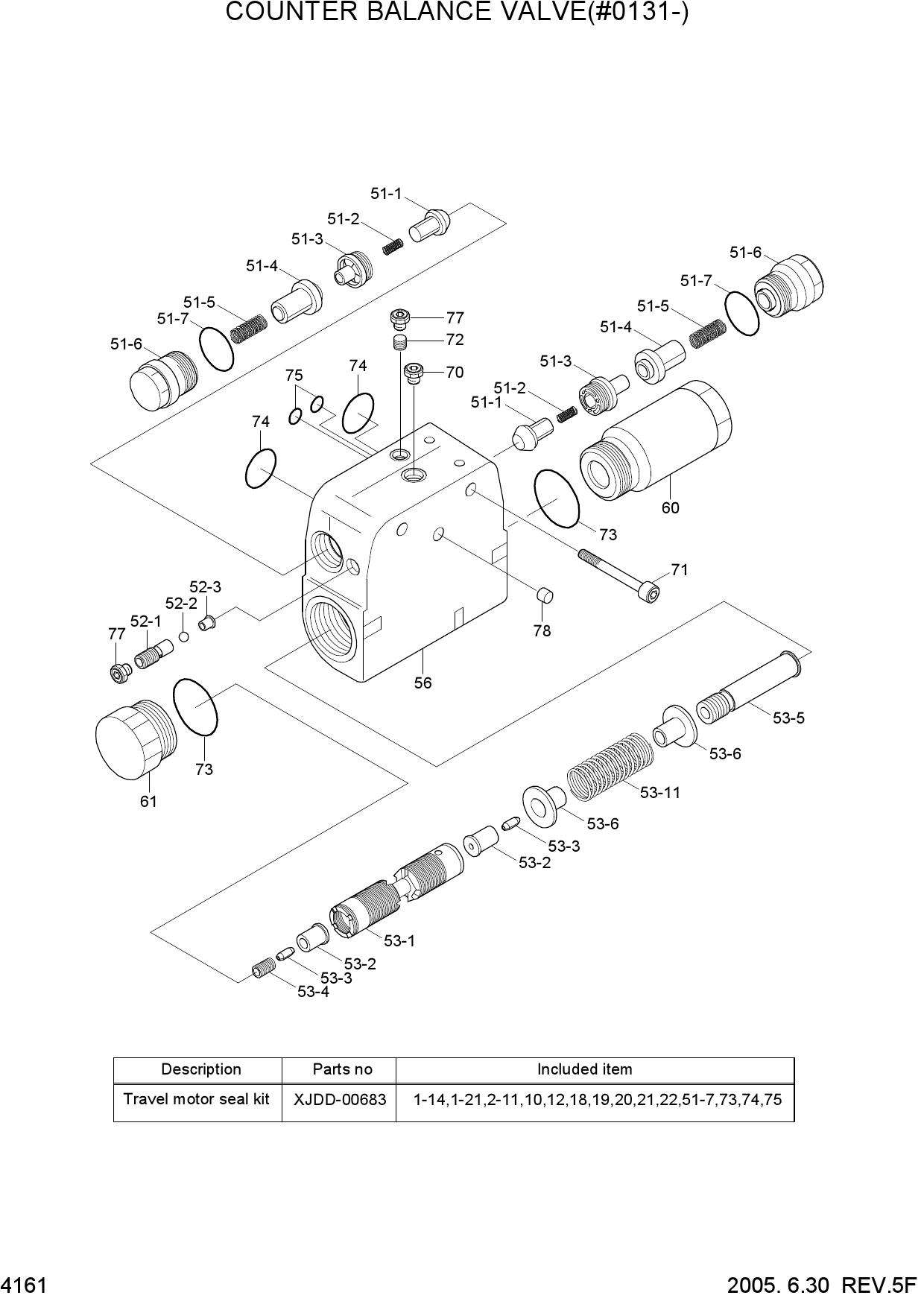 COUNTER BALANCE VALVE(#0131-)
