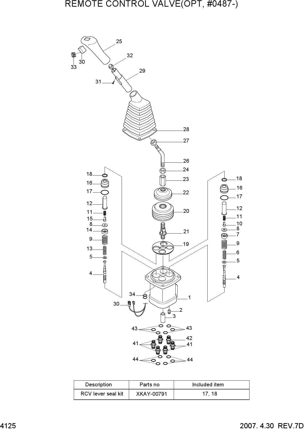 REMOTE CONTROL VALVE(OPT,#0487-)