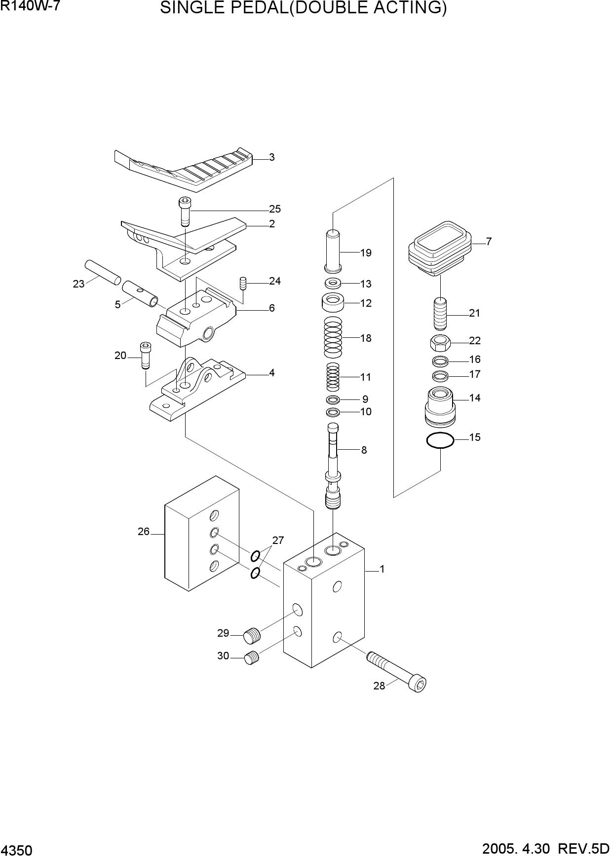 SINGLE PEDAL(DOUBLE ACTING)